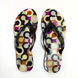 Coach flip flops